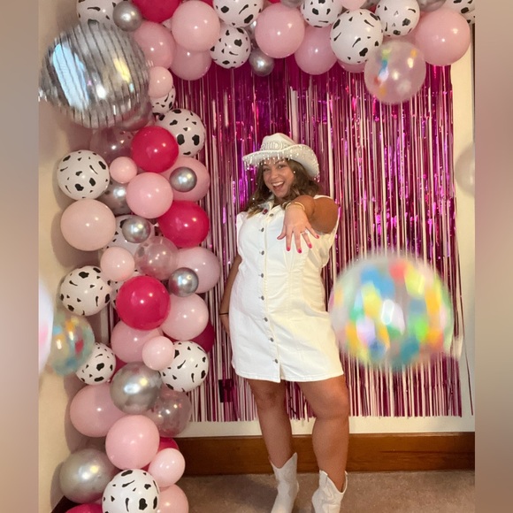 Women’s Abercrombie Collared Denim Shift Mini Dress - Picture 6 of 8